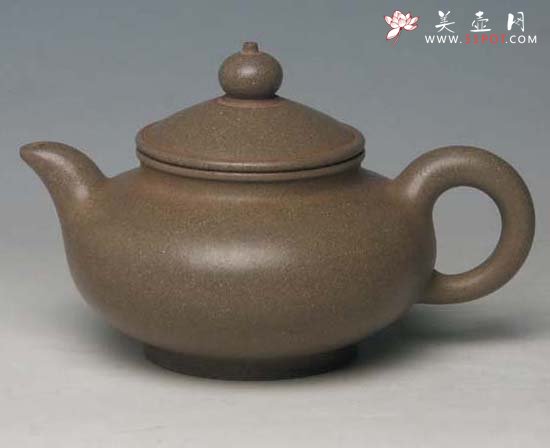 紫砂壶图片：玉扁壶 - 宜兴紫砂壶网