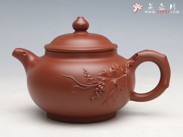 紫砂壶图片：硕 果（紫泥） - 宜兴紫砂壶网