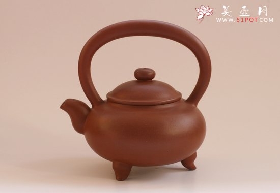 紫砂壶图片：三脚提梁 - 宜兴紫砂壶网