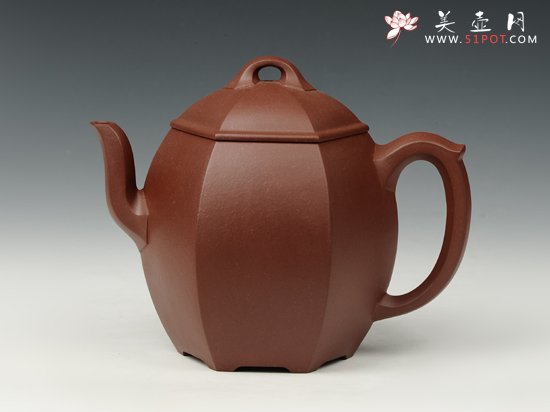 紫砂壶图片：六方壶 - 宜兴紫砂壶网