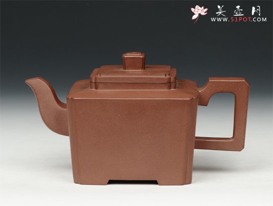 紫砂壶图片：四方吉祥 - 宜兴紫砂壶网