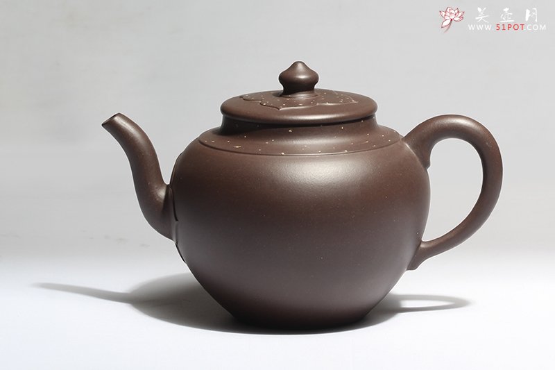 紫砂壶图片：平盖菱花 - 宜兴紫砂壶网