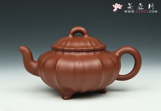 紫砂壶图片：三脚锦程 - 宜兴紫砂壶网