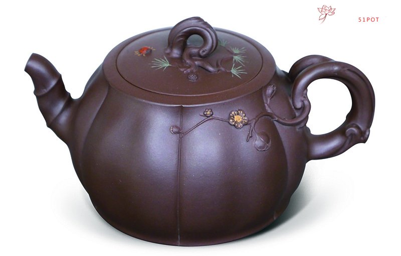 紫砂壶图片：筋囊三友 - 宜兴紫砂壶网