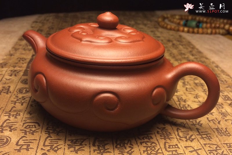 紫砂壶图片：扁如意 180CC - 宜兴紫砂壶网