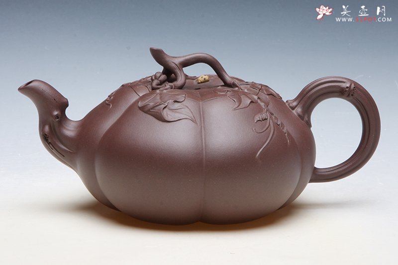 紫砂壶图片：秋瓜 - 宜兴紫砂壶网