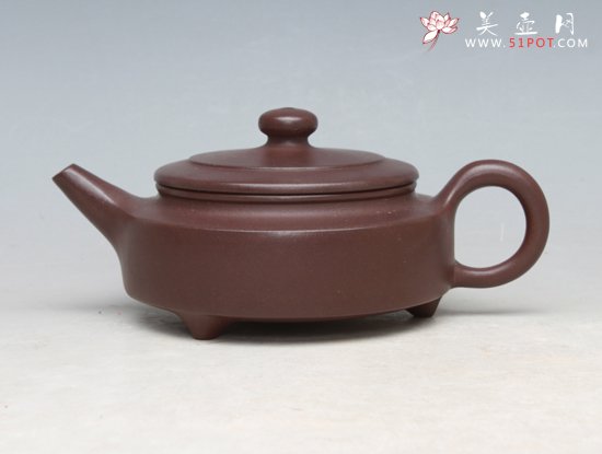 紫砂壶图片：扁壶 - 宜兴紫砂壶网