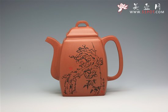 紫砂壶图片：梅竹双清 - 宜兴紫砂壶网