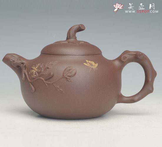 紫砂壶图片：蝶恋花 - 宜兴紫砂壶网