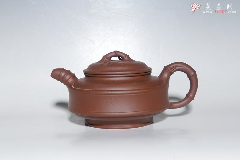 紫砂壶图片：双线竹鼓 - 宜兴紫砂壶网