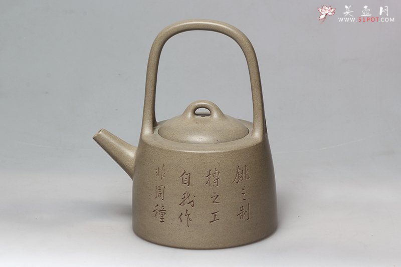 紫砂壶图片：曼生提梁 - 宜兴紫砂壶网