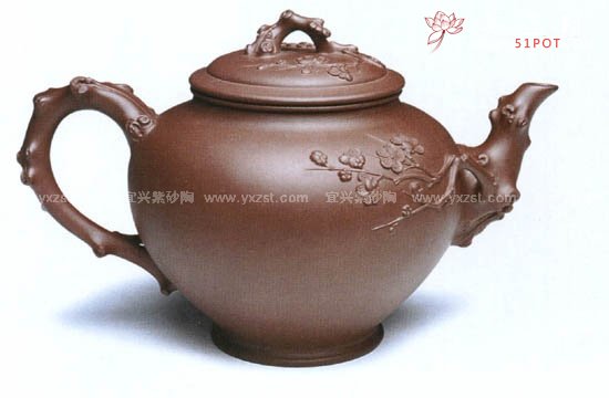 紫砂壶图片：大梅花壶 - 宜兴紫砂壶网