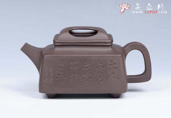 紫砂壶图片：牛转四方 - 宜兴紫砂壶网