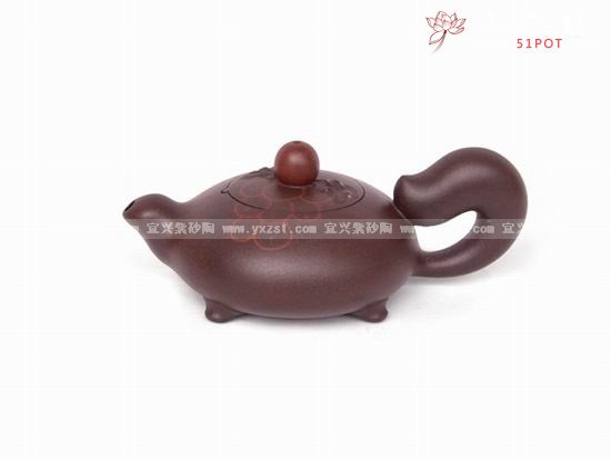 紫砂壶图片：鼠戏葡萄 - 宜兴紫砂壶网