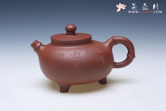 紫砂壶图片：福肚竹 - 宜兴紫砂壶网