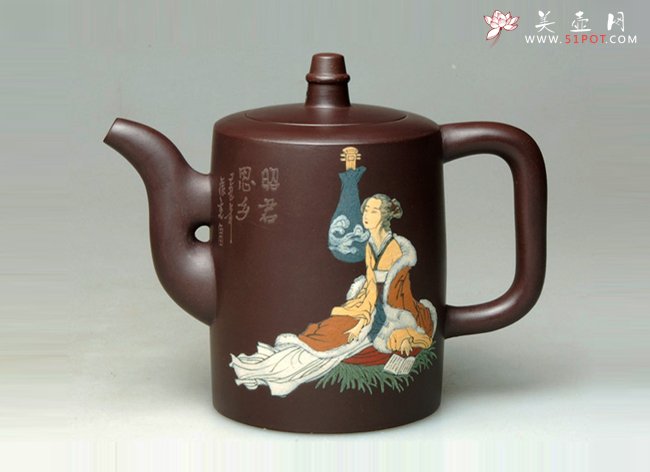 紫砂壶图片：四大美女（昭君） 200CC - 宜兴紫砂壶网