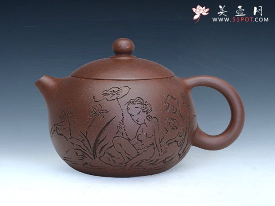 紫砂壶图片：西施壶 - 宜兴紫砂壶网