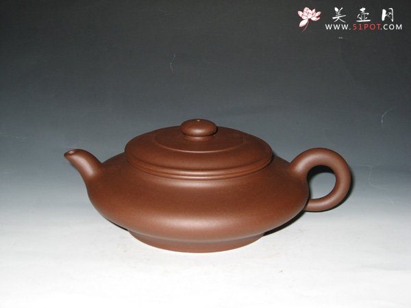 紫砂壶图片：虚扁 - 宜兴紫砂壶网