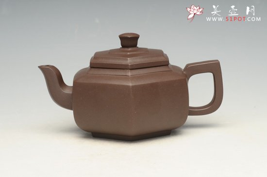 紫砂壶图片：六方雪华 - 宜兴紫砂壶网