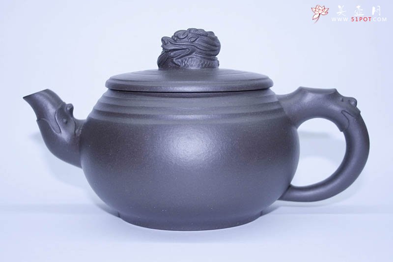 紫砂壶图片：祥龙戏水 - 宜兴紫砂壶网