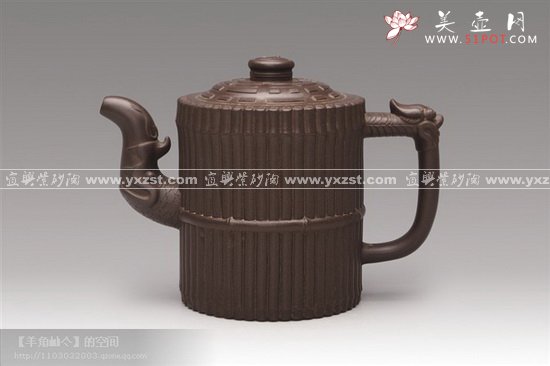 紫砂壶图片：高龙头一捆竹 - 宜兴紫砂壶网