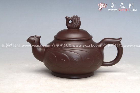 紫砂壶图片：孔雀开屏 - 宜兴紫砂壶网