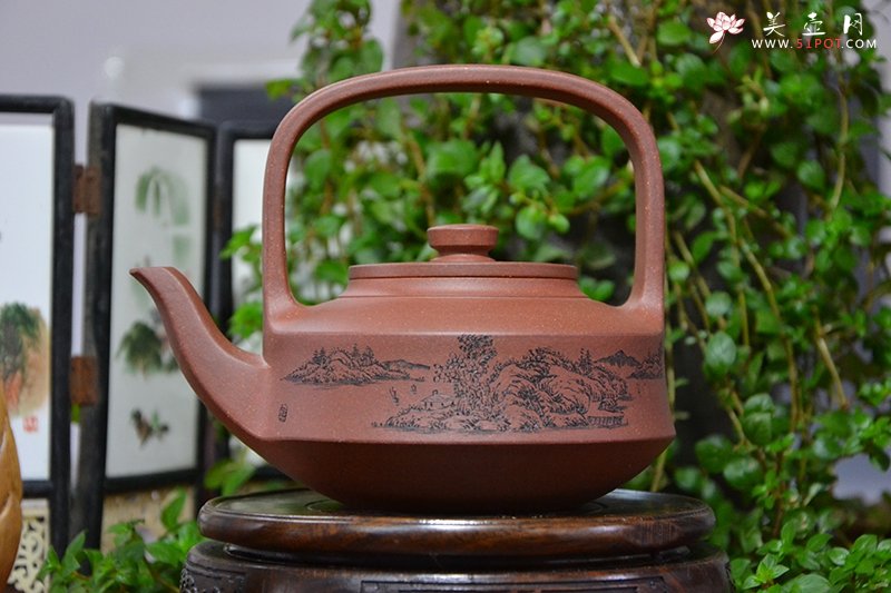 紫砂壶图片：提壁壶 - 宜兴紫砂壶网