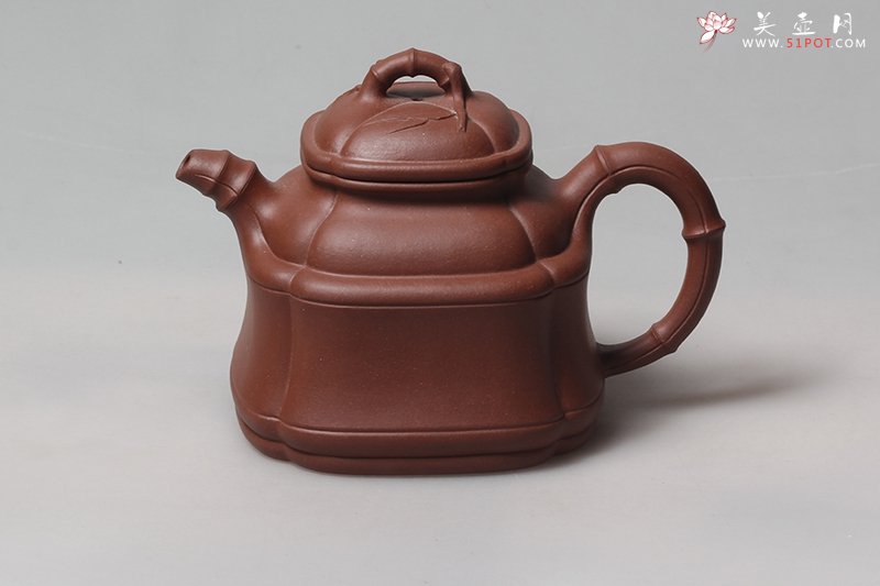 紫砂壶图片：四方竹鼎 - 宜兴紫砂壶网