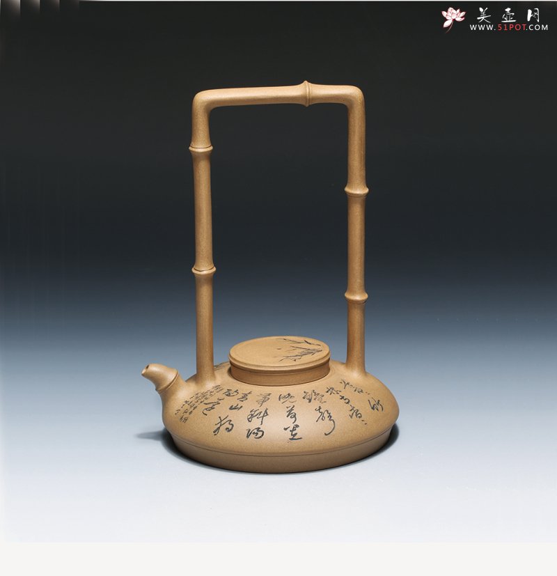 紫砂壶图片：八节提梁 - 宜兴紫砂壶网