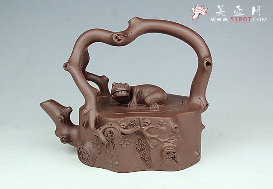 紫砂壶图片：辟邪提梁 - 宜兴紫砂壶网