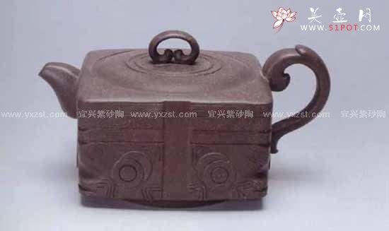 紫砂壶图片：玉琮壶 - 宜兴紫砂壶网