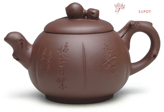 紫砂壶图片：福寿 - 宜兴紫砂壶网