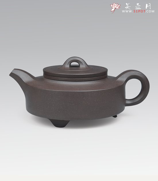 紫砂壶图片：三脚汉玉 - 宜兴紫砂壶网