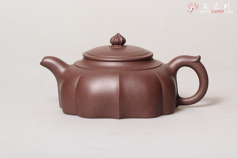 紫砂壶图片：菱花筋纹 - 宜兴紫砂壶网