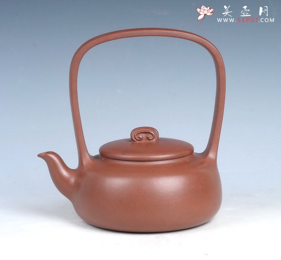 紫砂壶图片：碧玉提梁 - 宜兴紫砂壶网