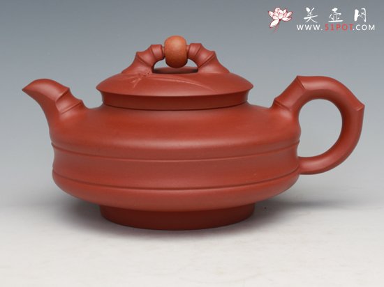 紫砂壶图片：逍遥竹壶（程艳 制） - 宜兴紫砂壶网