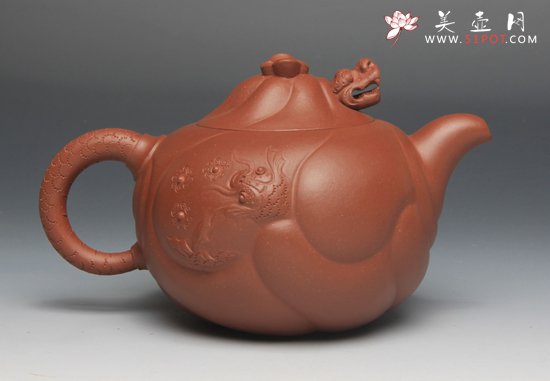 紫砂壶图片：老鱼化龙 - 宜兴紫砂壶网