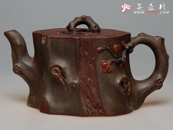 紫砂壶图片：梅桩  250cc - 宜兴紫砂壶网