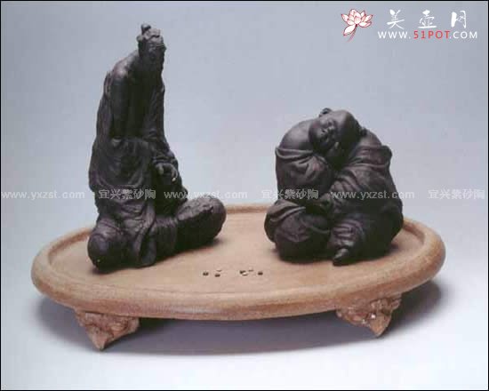 紫砂壶图片：流水高山(雕塑) - 宜兴紫砂壶网