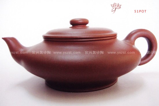 紫砂壶图片：虚扁 - 宜兴紫砂壶网