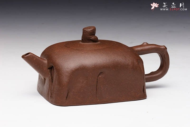 紫砂壶图片：捏方壶 - 宜兴紫砂壶网