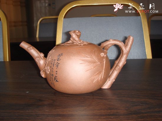紫砂壶图片：三友共聚 - 宜兴紫砂壶网