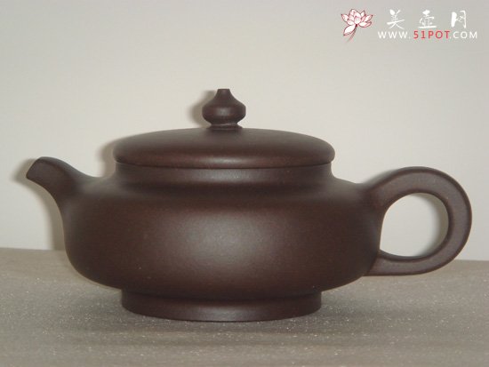 紫砂壶图片：圆扁 - 宜兴紫砂壶网