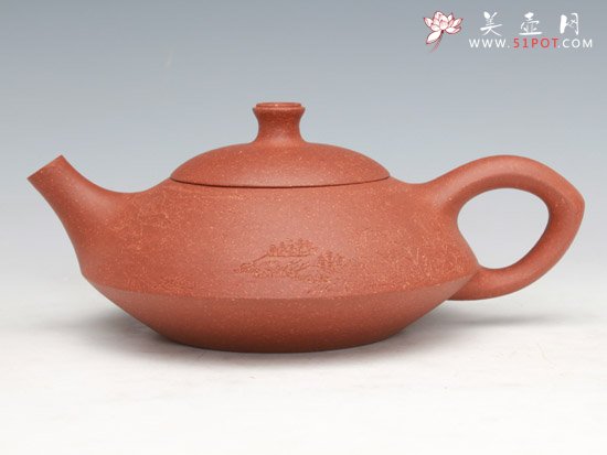 紫砂壶图片：曲壶（降坡泥） - 宜兴紫砂壶网
