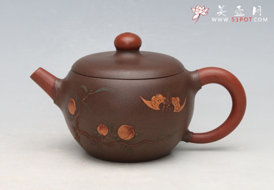 紫砂壶图片：双色壶150CC - 宜兴紫砂壶网