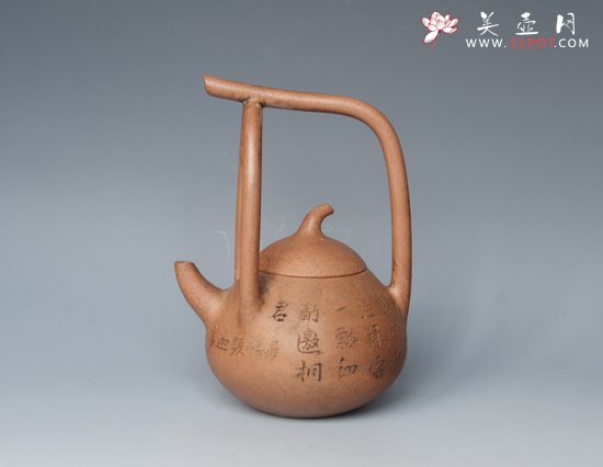 紫砂壶图片：曼生提梁2 - 宜兴紫砂壶网