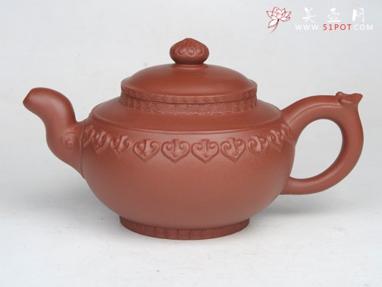 紫砂壶图片：云肩如意  300... - 宜兴紫砂壶网