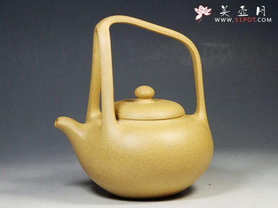 紫砂壶图片：淘淘提梁 - 宜兴紫砂壶网