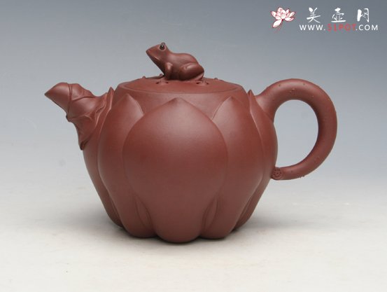 紫砂壶图片：莲心荷花 副本 - 宜兴紫砂壶网