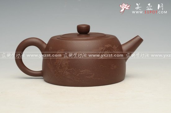 紫砂壶图片：扁井栏 - 宜兴紫砂壶网